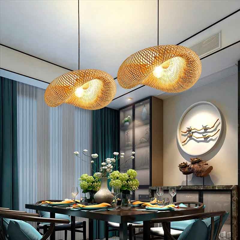 Wicker pendant lamp "Vimet Lite".