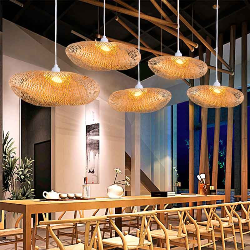 Wicker pendant lamp "Vimet Lite".
