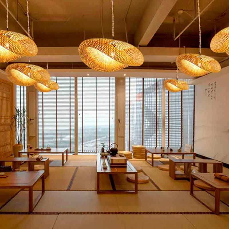 Wicker pendant lamp "Vimet Lite".