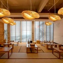 Wicker pendant lamp "Vimet Lite".