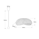 Wicker pendant lamp "Vimet Lite".