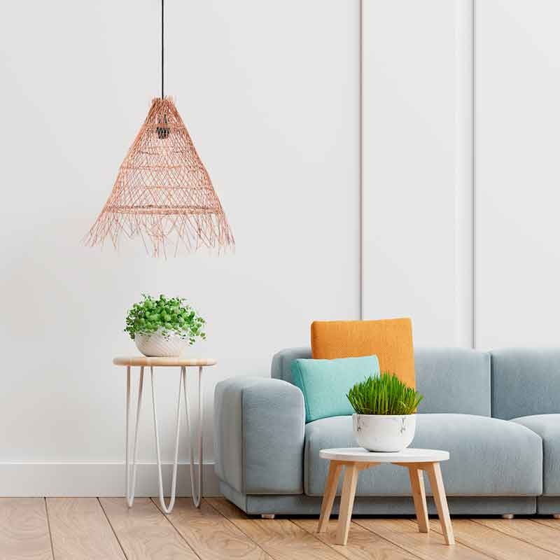 WILLOW" wicker pendant lamp