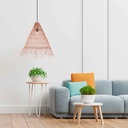 WILLOW" wicker pendant lamp