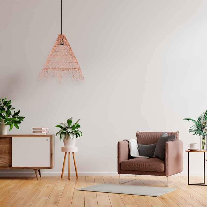 WILLOW" wicker pendant lamp