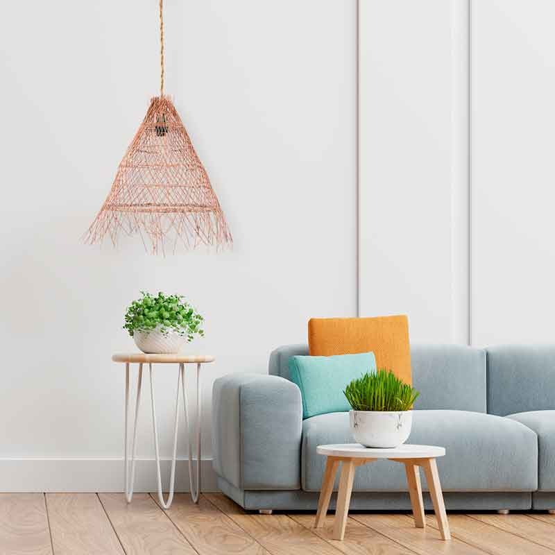 WILLOW" wicker pendant lamp