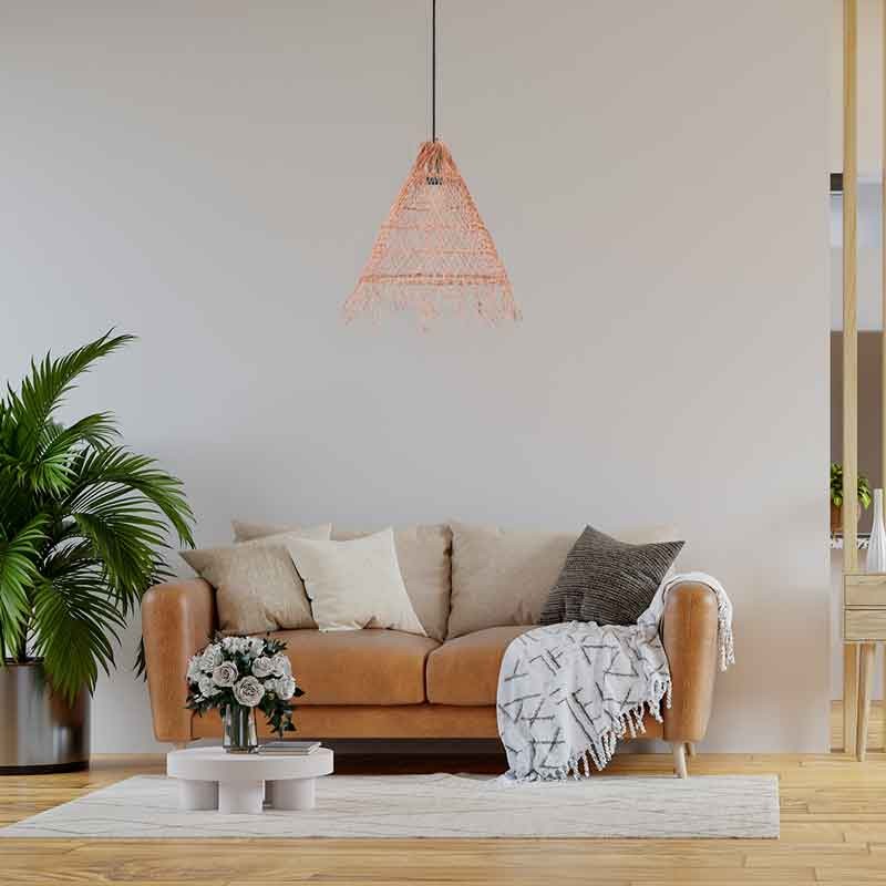 WILLOW" wicker pendant lamp
