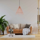 WILLOW" wicker pendant lamp