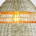 Wicker pendant lamp "Ikken".