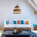 Wicker pendant lamp "Ikken".