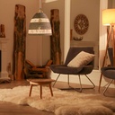 Wicker pendant lamp "Ikken".