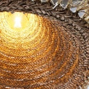 Natural fiber pendant light "NAM"