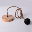 Natural fiber pendant light "NAM"