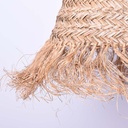 Natural fiber pendant light "NAM"