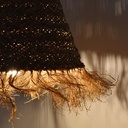 Natural fiber pendant light "NAM"