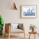 Natural fiber pendant light "NAM"