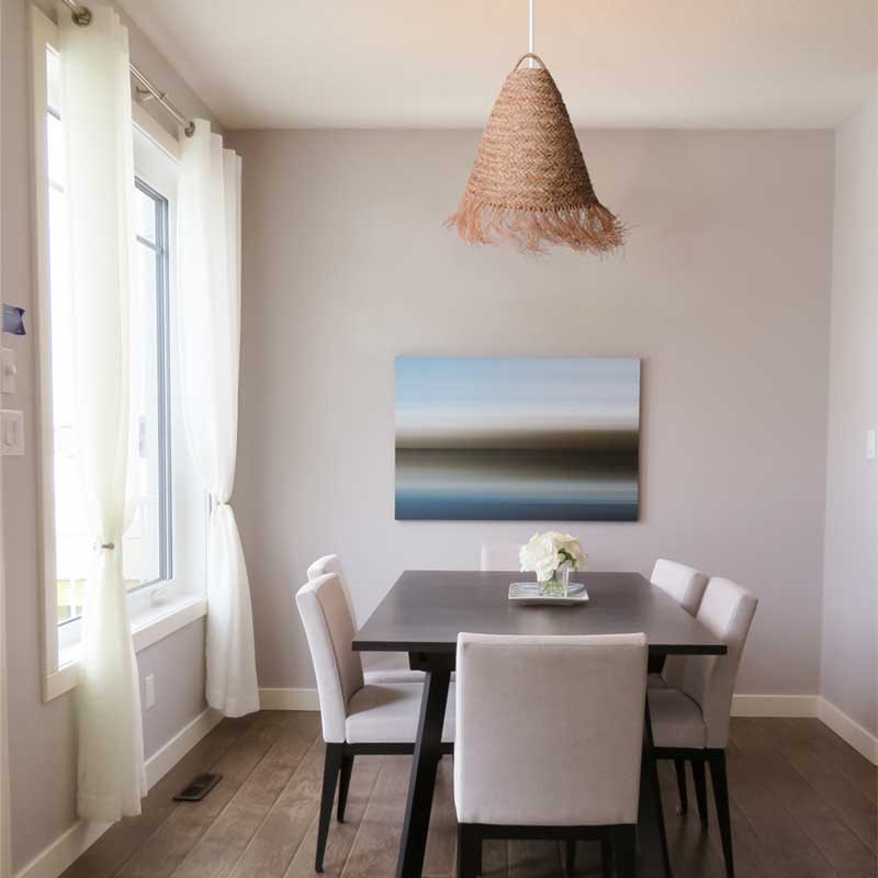 Natural fiber pendant light "NAM"