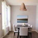 Natural fiber pendant light "NAM"