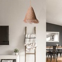 Natural fiber pendant light "NAM"
