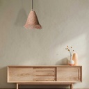 Natural fiber pendant light "NAM"