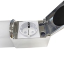 Bathroom wall light LED 15W - With integrated socket - 68cm