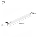Bathroom wall light LED 15W - With integrated socket - 68cm