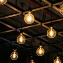 Vintage LED Bulb Globe Filament Bulb E27 G125 6W