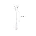 Pendant cable for ceiling lamp - E27 - 130cm
