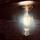 Vintage filament LED bulb ST64 E27 6W