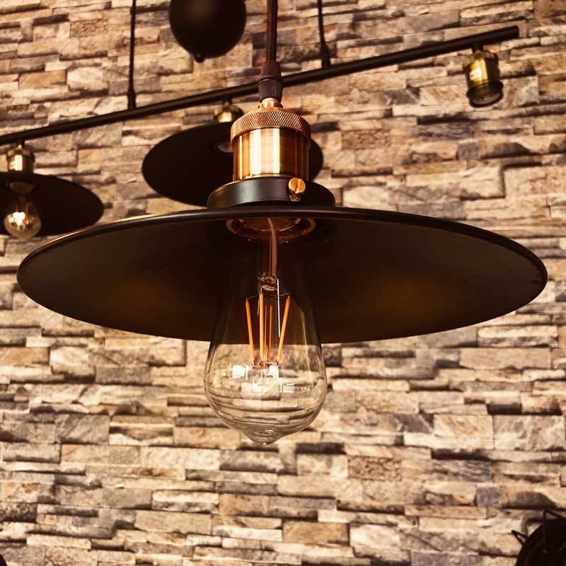 Vintage filament LED bulb ST64 E27 6W