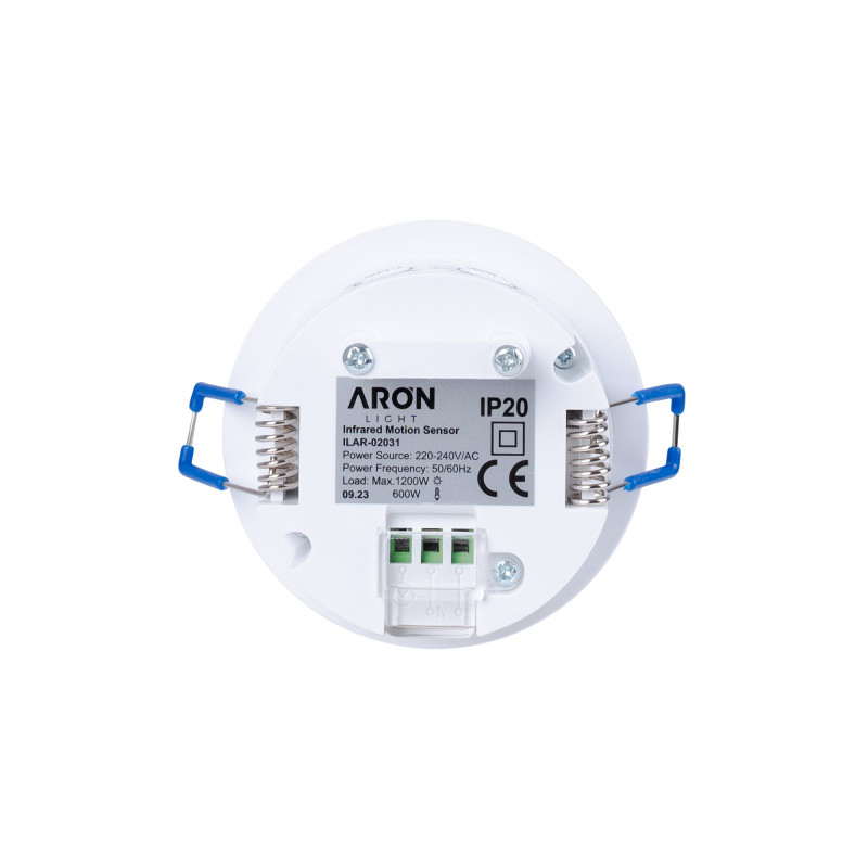 Recessed 360º PIR motion sensor - IP20
