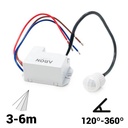 PIR wall/ceiling 120º/360º motion sensor - IP20