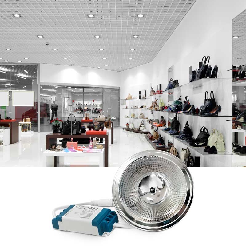 LED Bulb AR111 12W dimmable - 12º - External Driver - 3000K