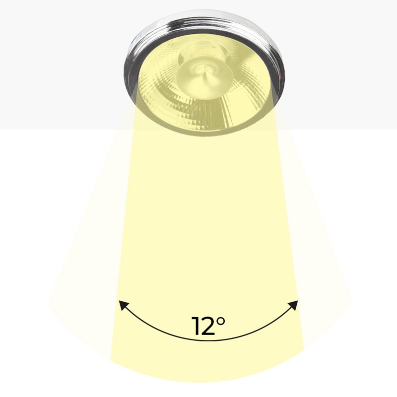 LED Bulb AR111 12W dimmable - 12º - External Driver - 3000K