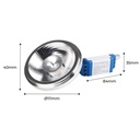 LED Bulb AR111 12W dimmable - 12º - External Driver - 3000K