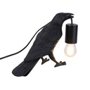 Raven table lamp in resin "Corb".