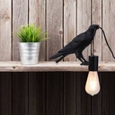 Raven table lamp in resin "Corb".