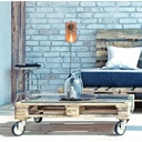 Metal and wood wall lamp "Older" | Vintage Series