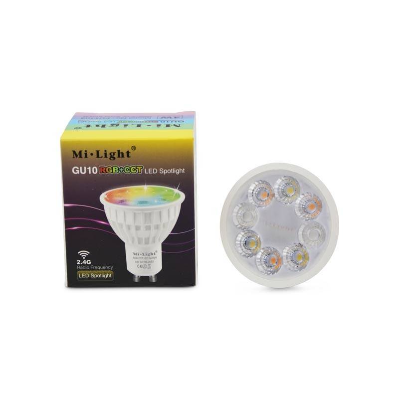 LED Bulb GU10 4W RGBW+CCT RF Controlled 240lm Milight