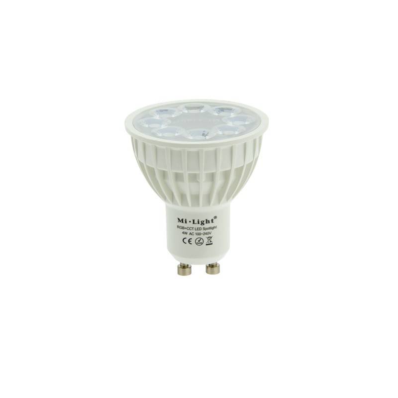 LED Bulb GU10 4W RGBW+CCT RF Controlled 240lm Milight