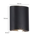 Modern bi-directional LED outdoor wall light "Asas" - 6W - IP54