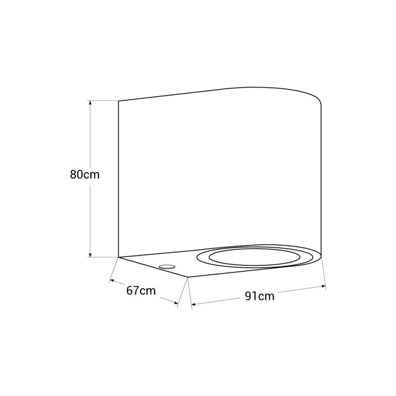 Outdoor wall light "FOC" GU10 IP44