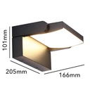 Adjustable LED wall light "LUMI" 13W IP54