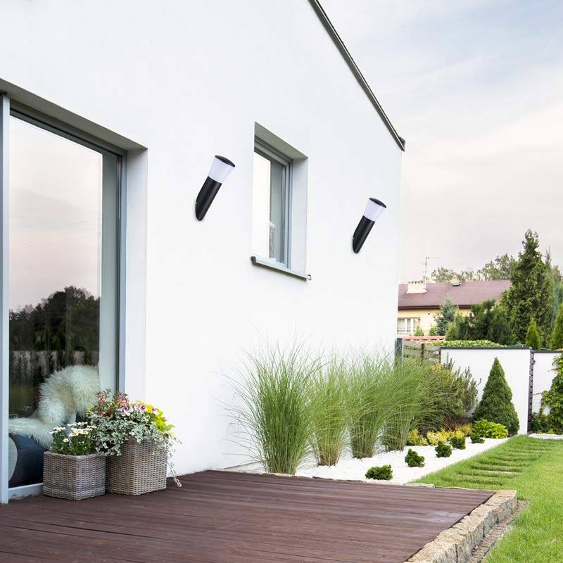 OLIVA" E27 IP44 slanted exterior wall lamp
