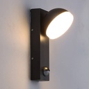 Outdoor LED wall light with PIR sensor "ATLAS" 10W IP54