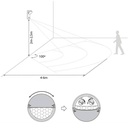 Outdoor LED wall light with PIR sensor "ATLAS" 10W IP54