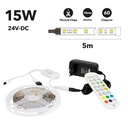RGB WiFi Alexa/Google Home musical LED RGB LED strip kit with source, remote and controller 5 meters