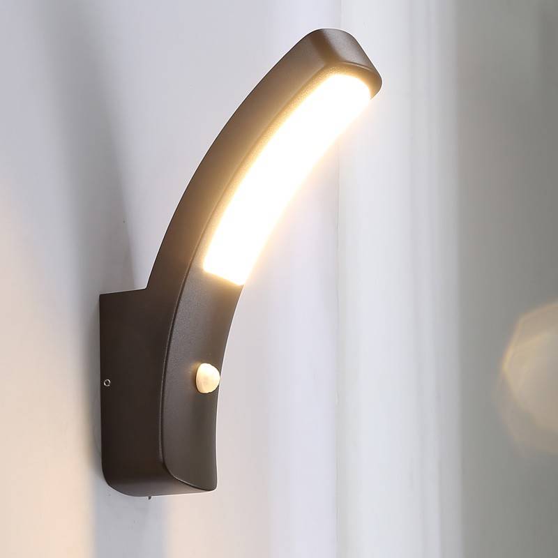 Outdoor LED wall light with PIR sensor "LUS" 13W IP54