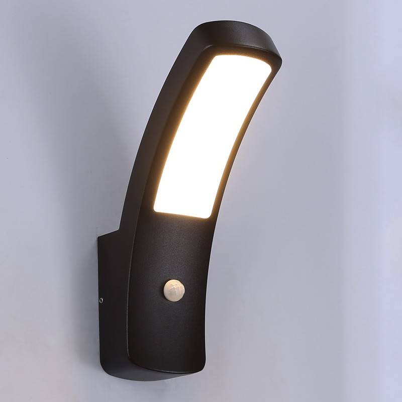 Outdoor LED wall light with PIR sensor "LUS" 13W IP54
