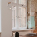 Wooden wall sconces metal cage "RODEN".