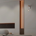 Wooden wall sconces metal cage "RODEN".